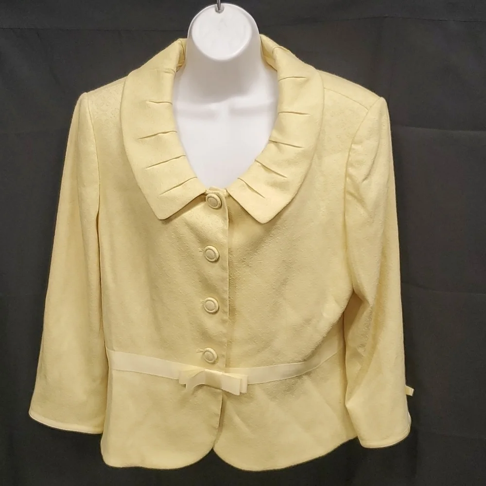 Tahari Tapestry Dress Jacket SZ 14